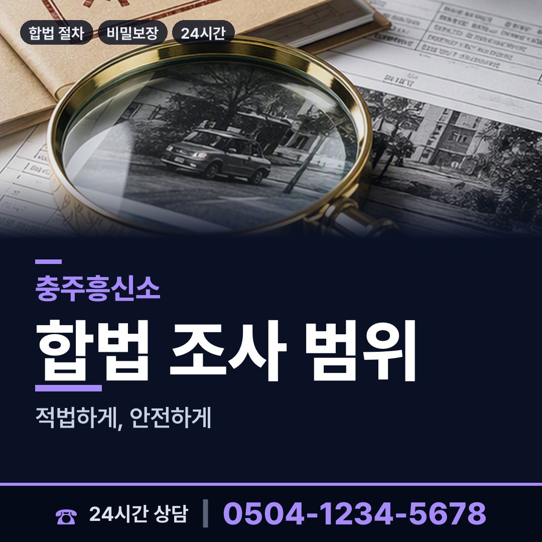 충주 연수동 상간증거 상담 안내
